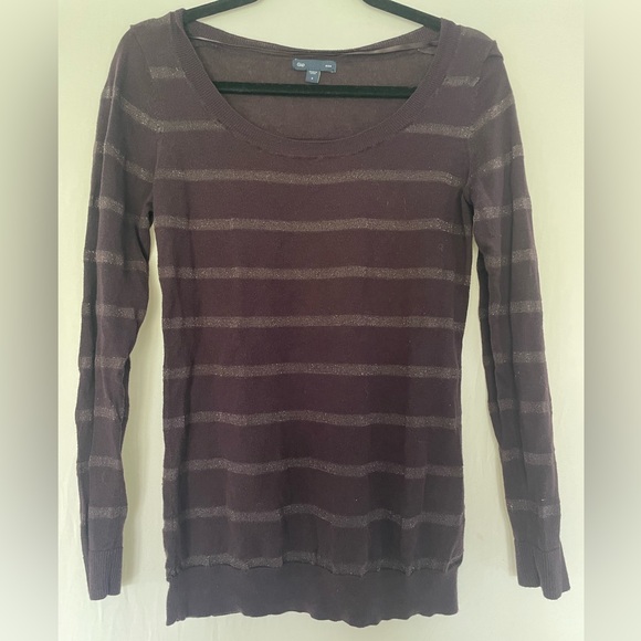 Gap purple striped sweater - Picture 1 of 3